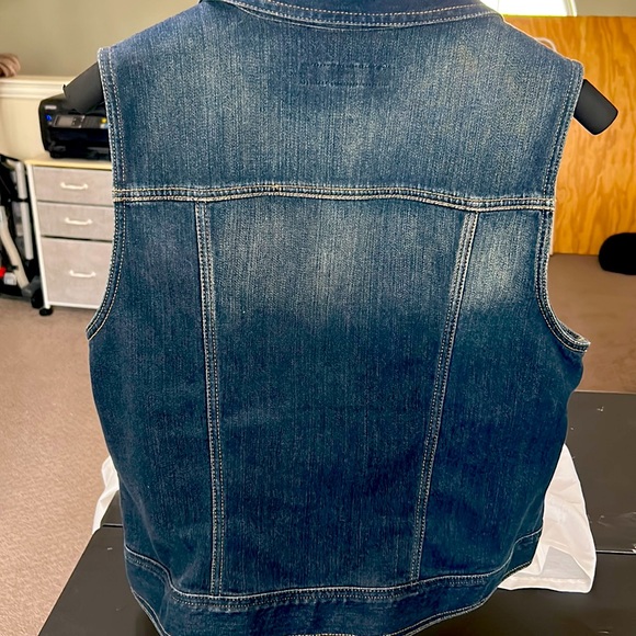Chicos Denim Vest with Button Closure - Picture 3 of 4